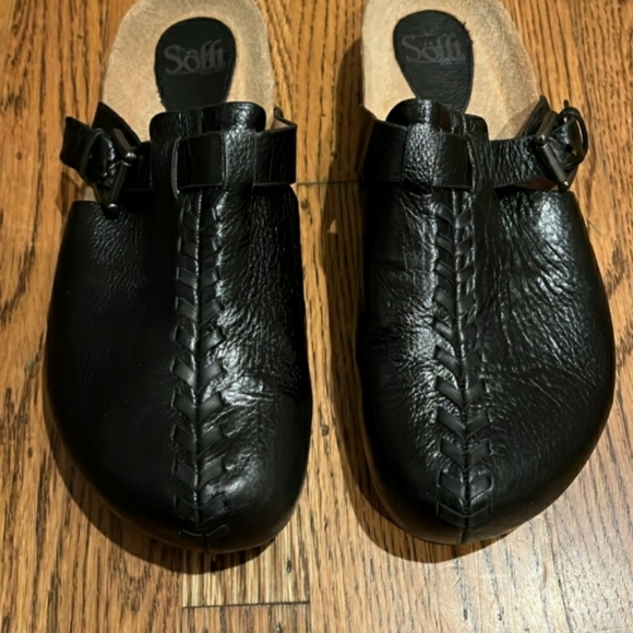 Sofft, slip-on shoes/mules Buckle strap, leather - Picture 2 of 7